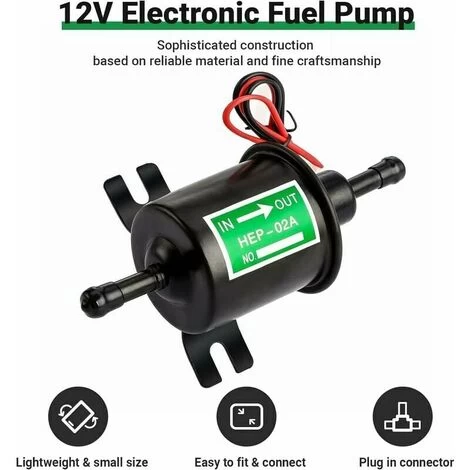 12V Electric Fuel Pump HEP-02A Low Pressure Electric Fuel Pump 2.5-4PSI For All Cars, Trucks And Boats - Image 4