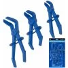Bluespot 3pc Flexible Offset Hose Pliers Clamp Plier Set Brake Radiator Pipes