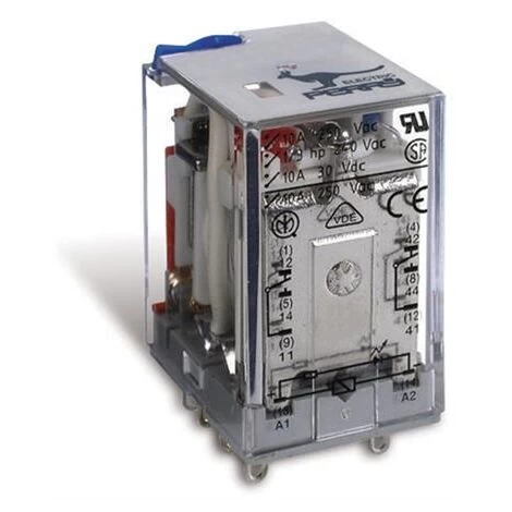 Rele' Midi 2Ct 10A 250V Al. 12Vac PERRY ELECTRIC 1RE021012AC