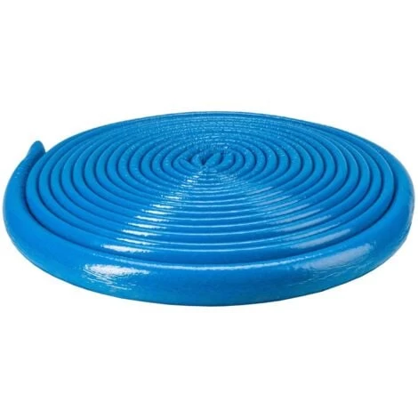 10m Long Blue 18mm Extra Strong Pipe Foam Insulation Lagging Wrap 6mm Thick
