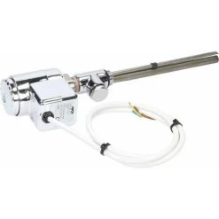 750 X 450mm Heated Towel Rail Dual Fuel Anthracite Thermostatic Flat 12 Rails