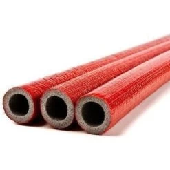 100cm Short Straight Piece 28mm Pipe Red Insulation Lagging Wrap 6mm Thick Foam