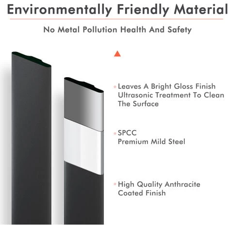 ELEGANT High Heat Output Radiator 1800x608mm Anthracite Double Flat Panel Tall Upright Central Vertical Radiators - Image 3