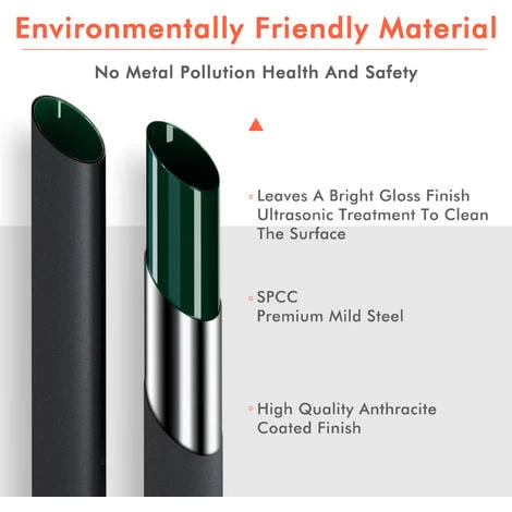 ELEGANT 1800 X 480 Anthracite Vertical Radiator Double Modern Oval Column Radiator Central Heating Radiators Designer Radiators - Image 2