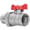 1/2inch BSP Female X Male Water Valve Red Handle With Flare