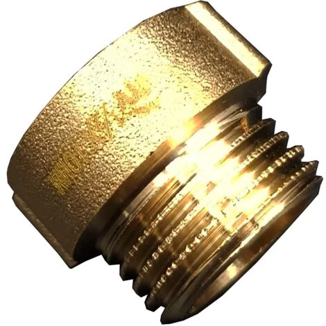 10mm Long - 1/2 BSP (15mm) Pipe Thread Extension Female X Male Cast Iron Brass - Image 3