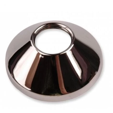 1/2 Taper Chrome Plated Valve / Tap Cover Collar Rose Metal Collars Cone