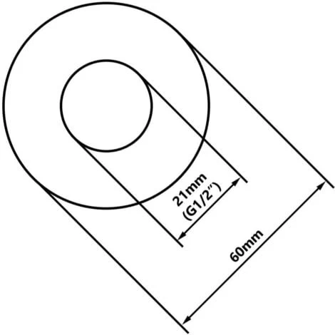 1/2 Taper Chrome Plated Valve / Tap Cover Collar Rose Metal Collars Cone - Image 2