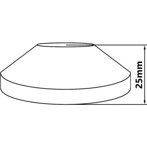 1/2 Taper Chrome Plated Valve / Tap Cover Collar Rose Metal Collars Cone - Image 3