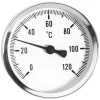 100mm 0-120C Thermo Temperature Gauge 1/2inch Rear Entry Thermometer