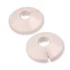 2pcs 2 X White PVC Radiator 15mm Pipe Cover Collar Rose