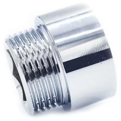 15mm Long 3/4 BSP (22mm) Pipe Thread Extension Female X Male Chrome Brass