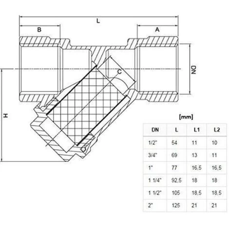 3/4inch Female BSP Thread Brass Washer Water Filter - Image 2
