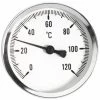 63mm 0-120C Thermo Temperature Gauge 1/2inch Rear Entry Thermometer