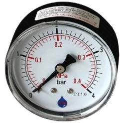 63mm Dial 0-10 Bar Rear Entry Pressure Gauge 1/4inch Bsp Manometer