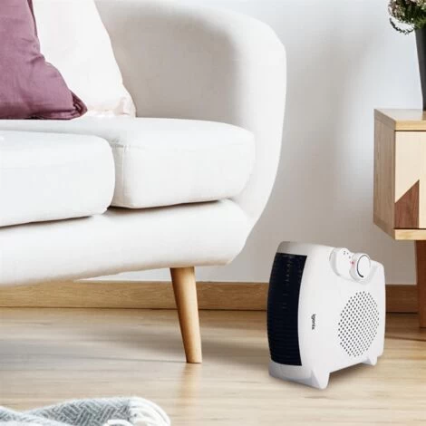 Igenix Fan Heater, 2 Heat Settings, 2000W, Flat/Upright, White - IG9010 - Image 4