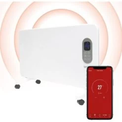 Igenix Smart Electric Panel Heater, Amazon Alexa Compatible, 1500W, White - IG9515WIFI