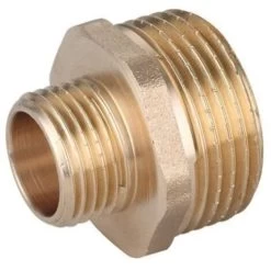 1 X 1/2in BSP Male Thread Pipe Reducer Nipple Brass Fittings Couplings