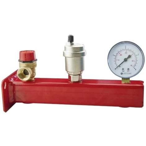 3/4 Safety Group Bar Boiler Heater Up To 50kW Valve Vent Manometer 3 Bar