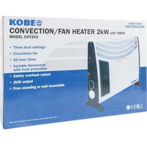 Kobe Convector Heater With Timer & 3 Heat Settings - Image 4