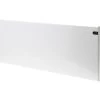 ADAX Neo Slimline Electric Panel Heater, Wall Mounted Radiator With Thermostat And Timer, 400W-White