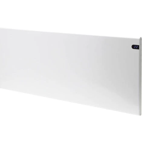 ADAX Neo Slimline Electric Panel Heater, Wall Mounted Radiator With Thermostat And Timer, 400W-White