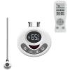R3 ECO Electric Heating Element + With Thermostat, Timer And Remote For Towel Rails & Radiators, White-300W