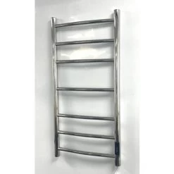 Heat & Things Ferrara Electric Stainless Steel Towel Rail 400 X 800mm Mirror Polished Finish Dry Electric Towel Radiator