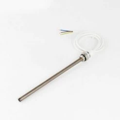 300w PTC Towel Rail Electric Heating Element, Chrome White Towel Radiators 240v