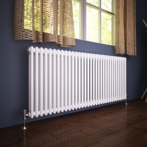 ELEGANT 600 X 1505 Mm Traditional Column Radiators Horizontal Double Panel Cast Iron Central Heating Rads - Image 2