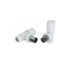 Eastbrook Angled Radiator Valve Matt White