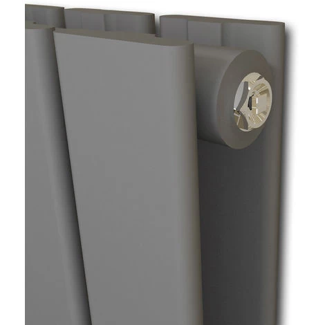 ELEGANT 600 X 1216 Mm Anthracite Designer Radiator Horizontal Column Double Flat Panel Radiator Heater - Image 4
