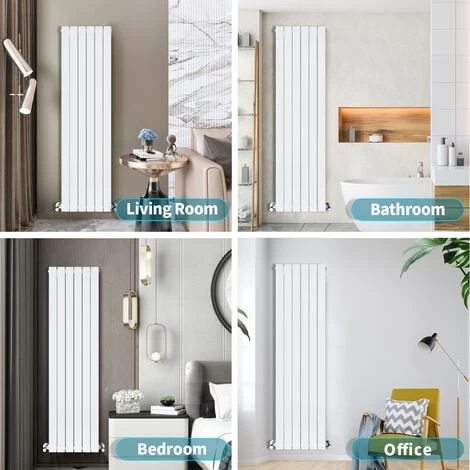 ELEGANT White Vertical Radiator Designer Central Heating Rad 1600x300mm Single Panel Radiator - Image 5