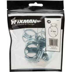 Fixman Hose Clips 10pk 18 - 25mm (OX) 734117