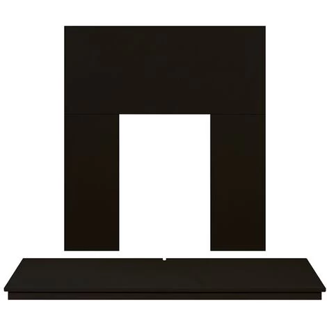 Αδάμ Adam Wooden Back Panel & Hearth In Black, 48 Inch - Image 2