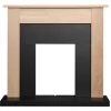 Αδάμ Adam Southwold Fireplace In Oak & Black, 43 Inch
