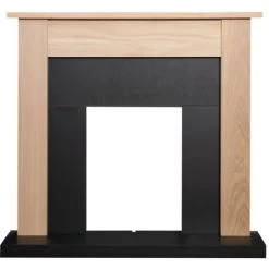 Αδάμ Adam Southwold Fireplace In Oak & Black, 43 Inch
