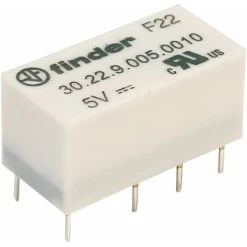 Finder 30.22.9.005.0010 5V Relay DPDT BT47W/5
