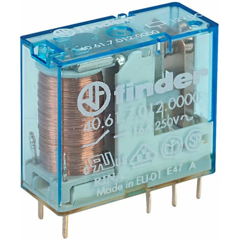 Finder 40.61.7.012.0000 12V Relay (Miniature) SPDT 16A DC