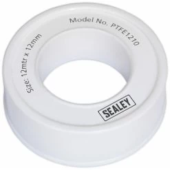 Sealey PTFE1210 PTFE Thread Sealing Tape 12mm X 12mtr Pack Of 10