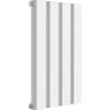 Reina Vicari Aluminium White Single Panel Horizontal Designer Radiator 600mm H X 400mm W - Central Heating