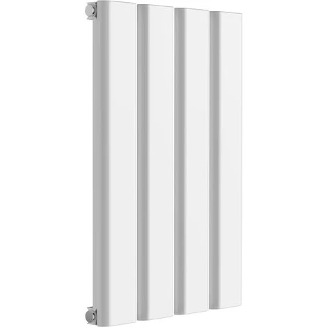 Reina Vicari Aluminium White Single Panel Horizontal Designer Radiator 600mm H X 400mm W - Central Heating
