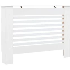 Radiator Cover White 112x19x81.5 Cm MDF VidaXL