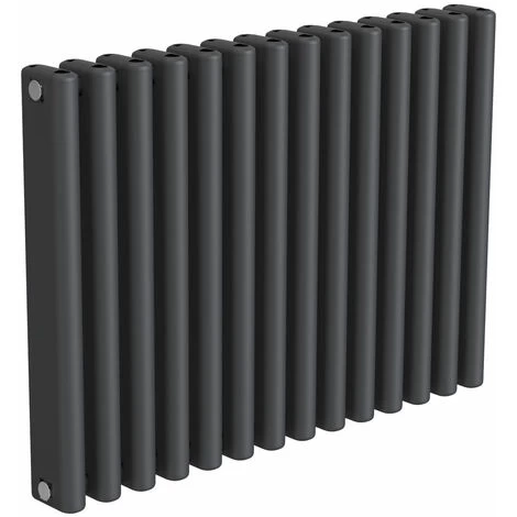Reina Alco Horizontal Aluminium Radiator 600mm H X 820mm W Anthracite - Image 3