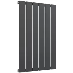 Reina Flat Single Designer Horizontal Radiator 600mm H X 440mm W Anthracite