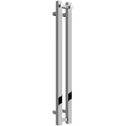 Reina Todi Designer Heated Towel Rail 800mm H X 108mm W Chrome