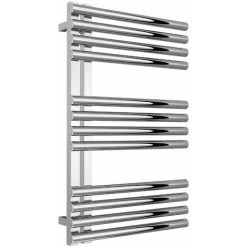Reina Adora Designer Heated Towel Rail 800mm H X 500mm W Polished Stainless Steel