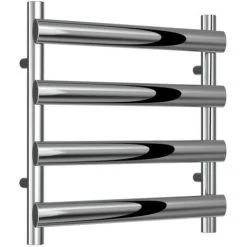 Reina Deno Designer Heated Towel Rail 496mm H X 500mm W Polished Stainless Steel