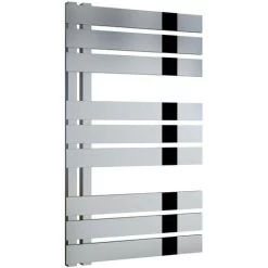 Reina Ricadi Designer Heated Towel Rail 840mm H X 500mm W Polished Stainless Steel