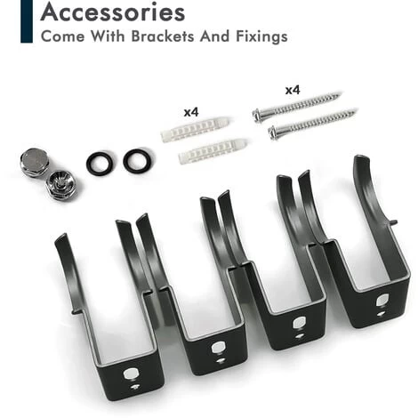 ELEGANT Traditional Radiator Anthracite Double Vertical Cast Iron Grey Radiator 2 Column 1800 X 380 Mm - Image 5